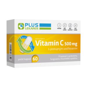 Vitamín C 500 mg, 60 cps