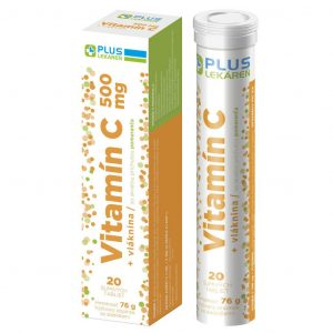 Vitamín C 500 mg, príchuť pomaranč, 20 šumivých tabliet